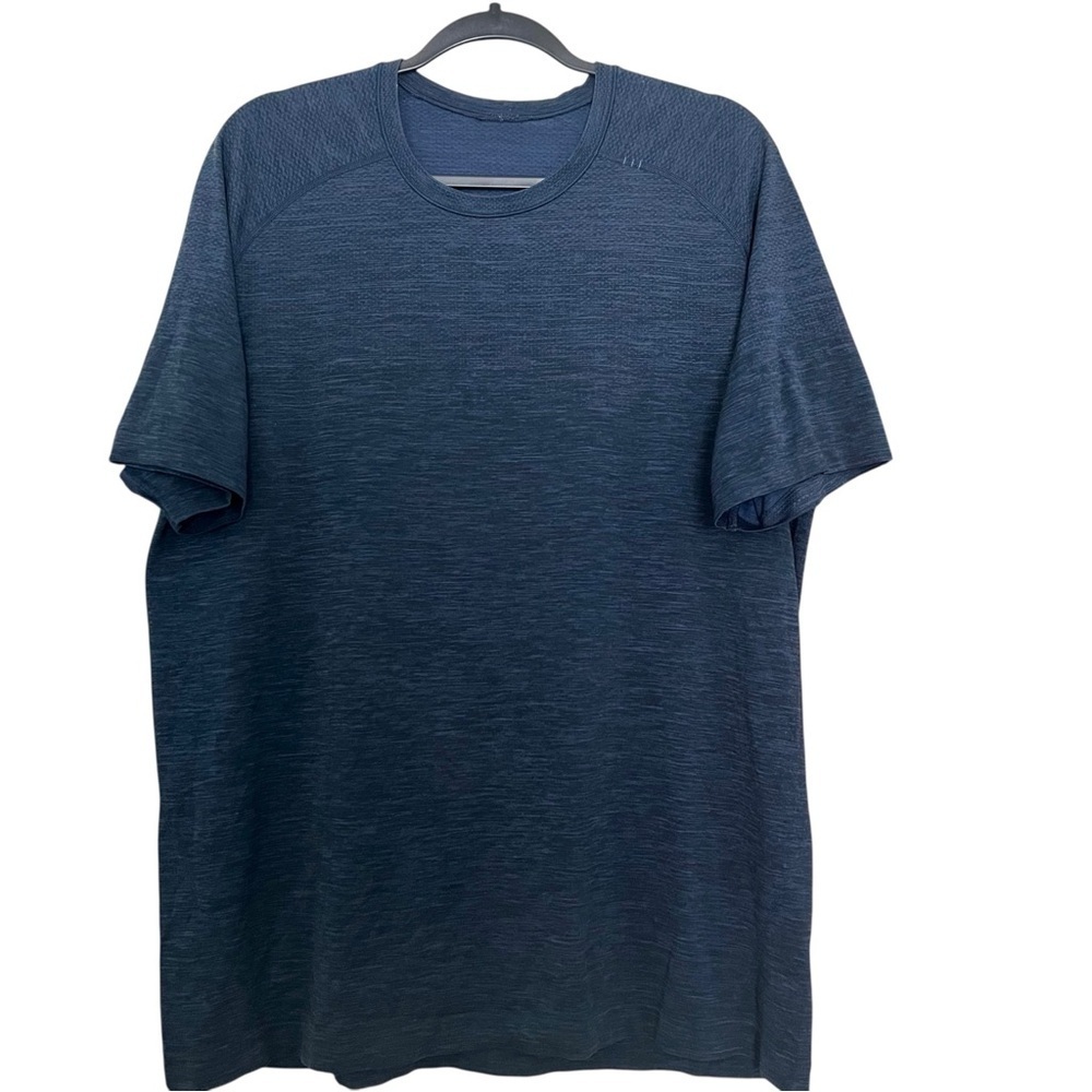 Lululemon Mens In Mind Short Sleeve Shirt Blue XL